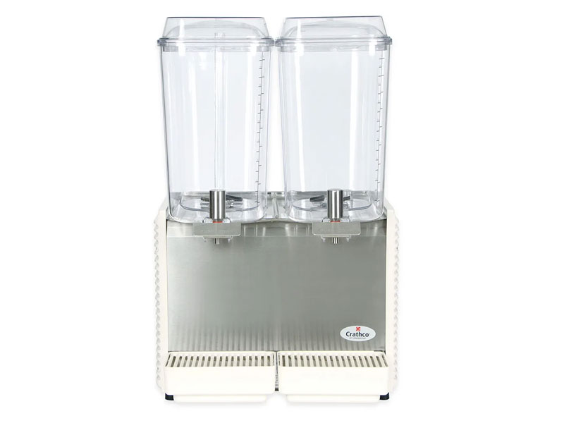 Crathco D25-4 Refrigerated Drink Dispenser w/ (2) 5 gal Bowls Pre Mix