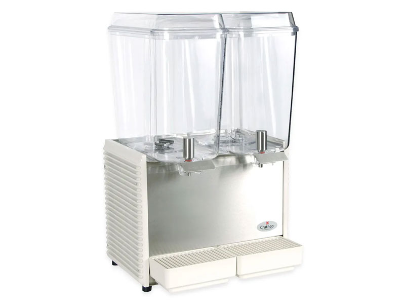 Crathco D25-4 Refrigerated Drink Dispenser w/ (2) 5 gal Bowls Pre Mix