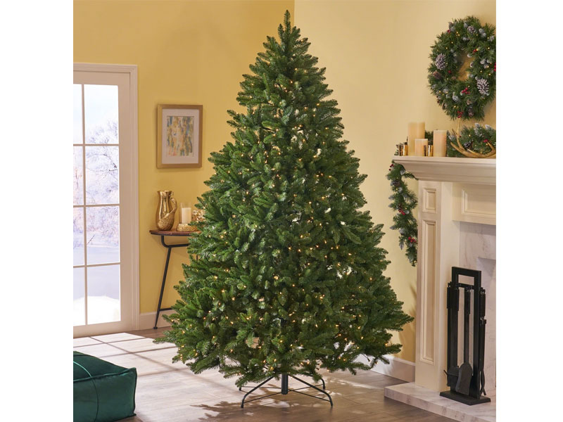 7-foot Norway Spruce Pre-Lit or Unlit Hinged Artificial Christmas Tree