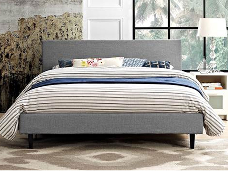 Anya Bed Queen In Light Gray