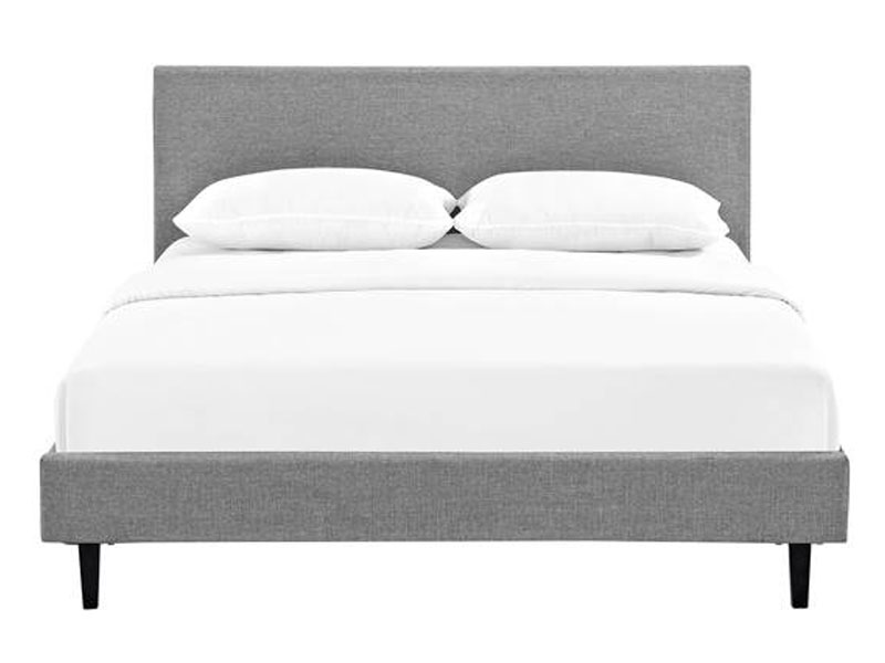 Anya Bed Queen In Light Gray