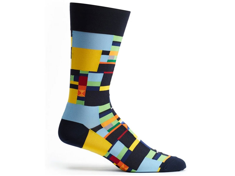 Ozone Radical Geometry Sock For Women