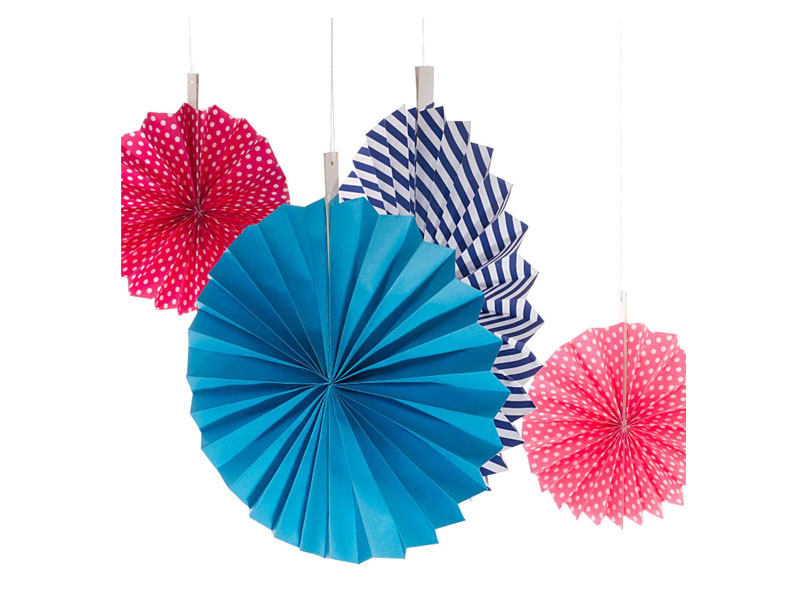 Spiral Paper Fan Set