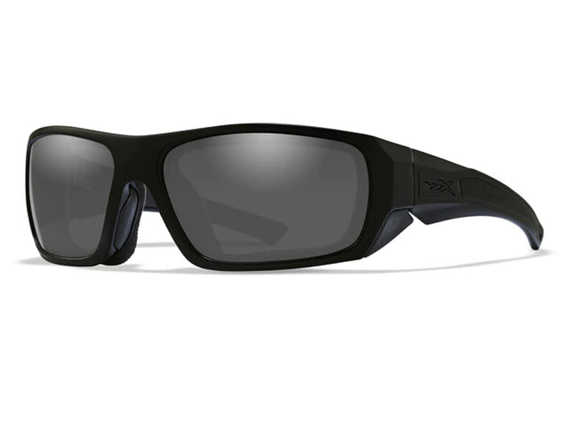 Wiley X Enzo Safety Sunglasses with Gloss Black Frame and Grey Lens
