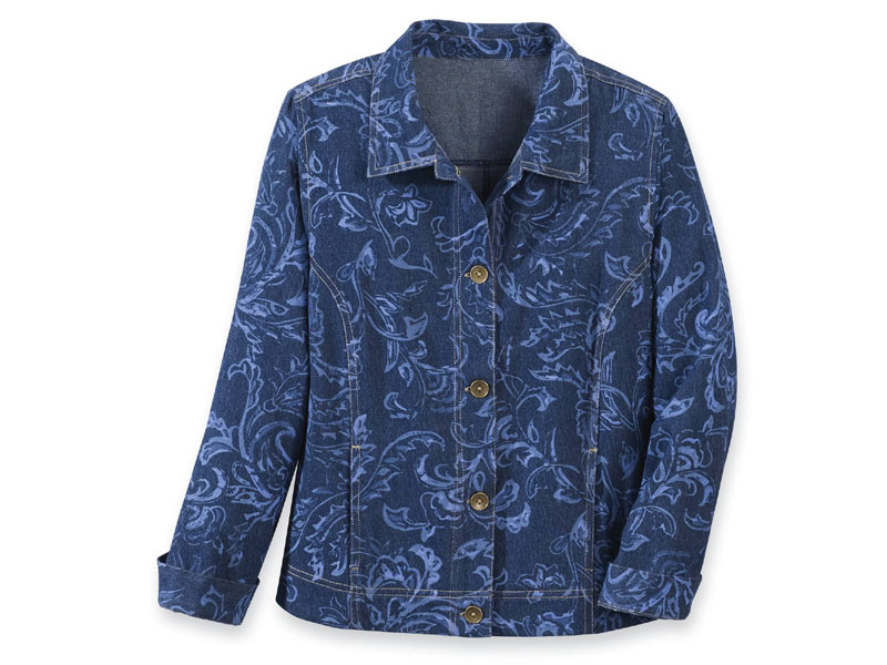 Printed Denim Jacket For Men