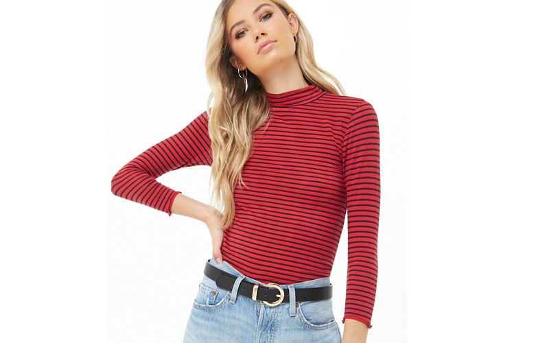 Striped Lettuce Edge Top