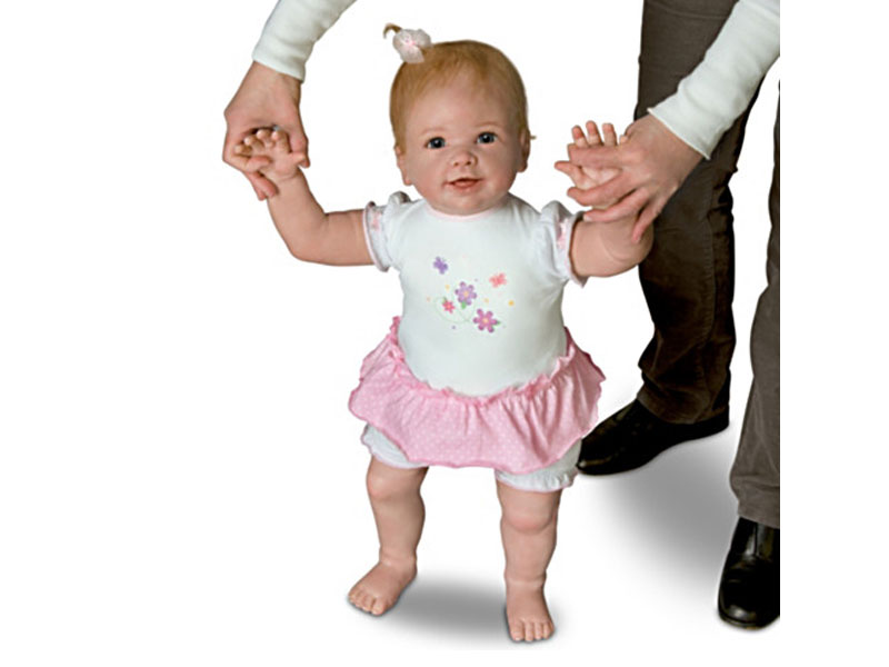 Isabella's First Steps Interactive Walking Baby Doll