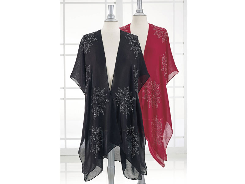 Women's Studded Chiffon Wrap