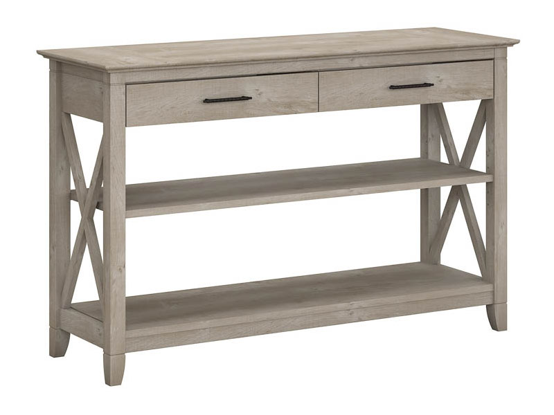 Console Table with Drawers and Shelves By Bush