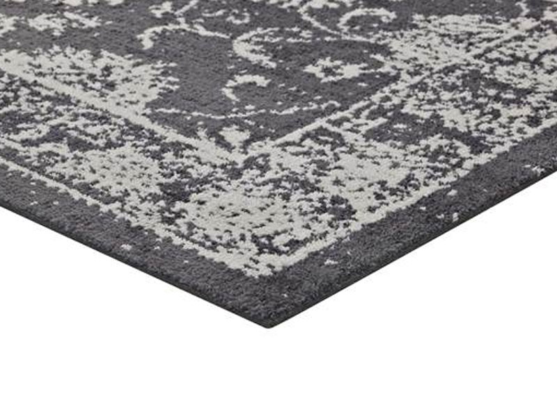 Kazia Distressed Floral Lattice Area Rug