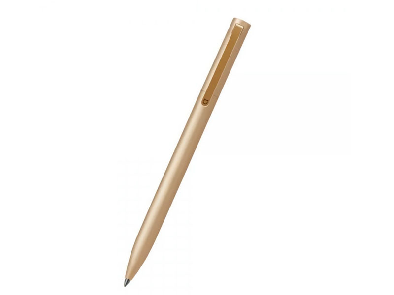 Original Xiaomi Mijia 0.5mm Writing Point Sign Pen Gold Mental Signing Pen