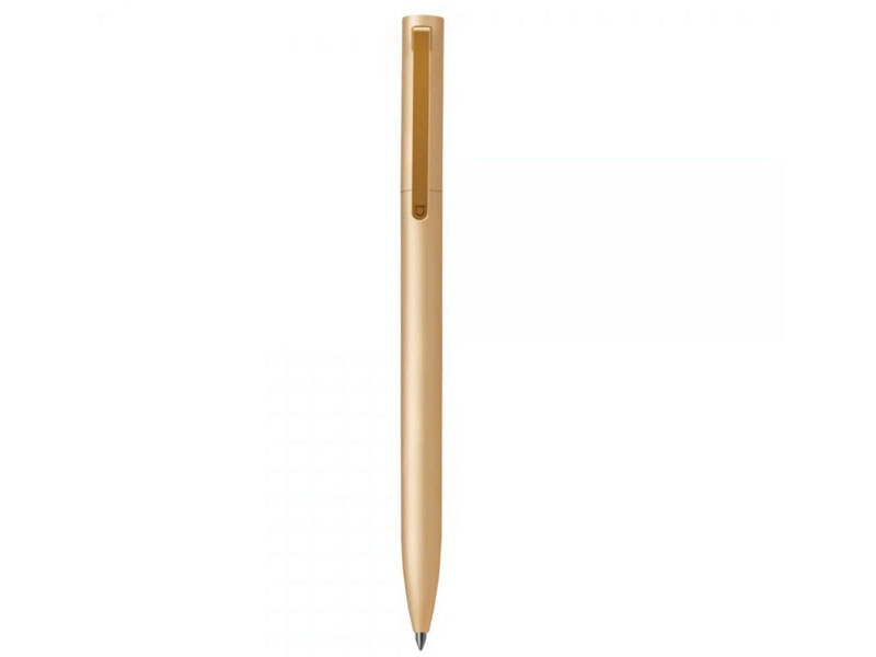 Original Xiaomi Mijia 0.5mm Writing Point Sign Pen Gold Mental Signing Pen