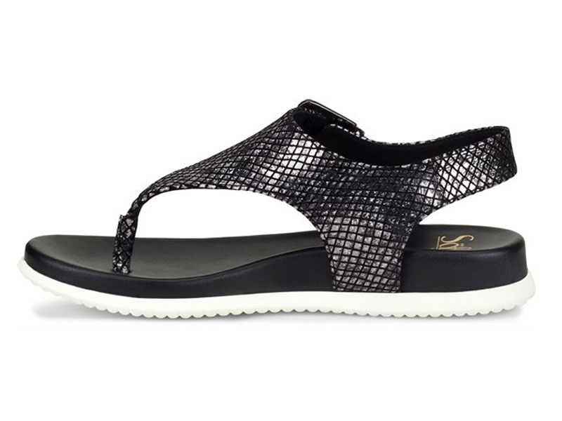 Sofft Women's Farlyn Black-Snake Sandals