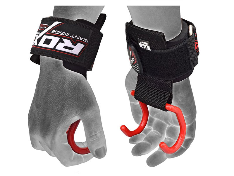 RDX W15 Hook & Loop Wrist Support Straps with Heavy Duty Anchor Hooks