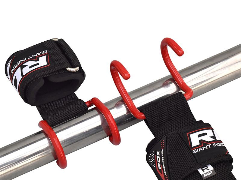 RDX W15 Hook & Loop Wrist Support Straps with Heavy Duty Anchor Hooks