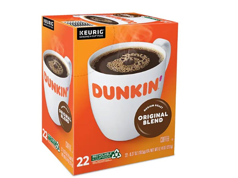 Dunkin' Donuts Original Blend Coffee Keurig K-Cup Pods Medium Roast