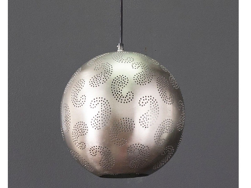 Rolmari Punched Metal Hanging Pendant Light Southern Enterprises LT9261