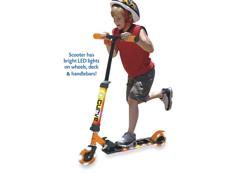 Dazzler LED Light-Up Folding Kick Scooter