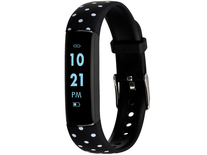 Unisex iTouch Slim Black & White Fitness Tracker ITL8050B08D-G03