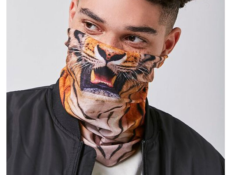 Men Tiger Gaiter Face Mask