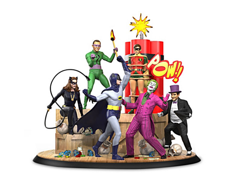 Batman And Robin Vs Arch Villains Illuminated Sculpture