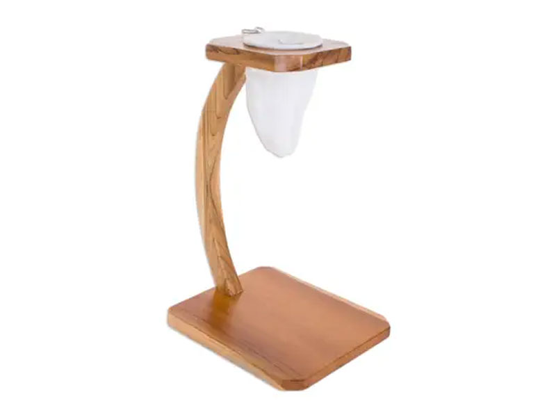 Single Serve Teak Drip Coffee Stand Coffee Fragrance