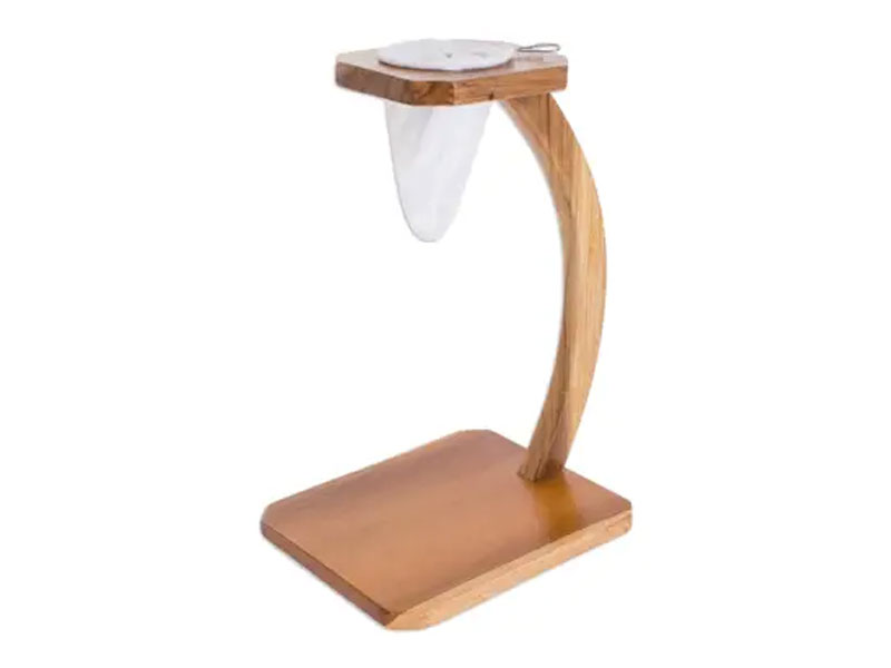 Single Serve Teak Drip Coffee Stand Coffee Fragrance