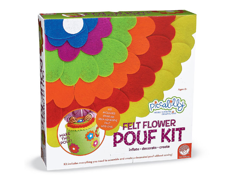 Felt Flower Pouf Kit