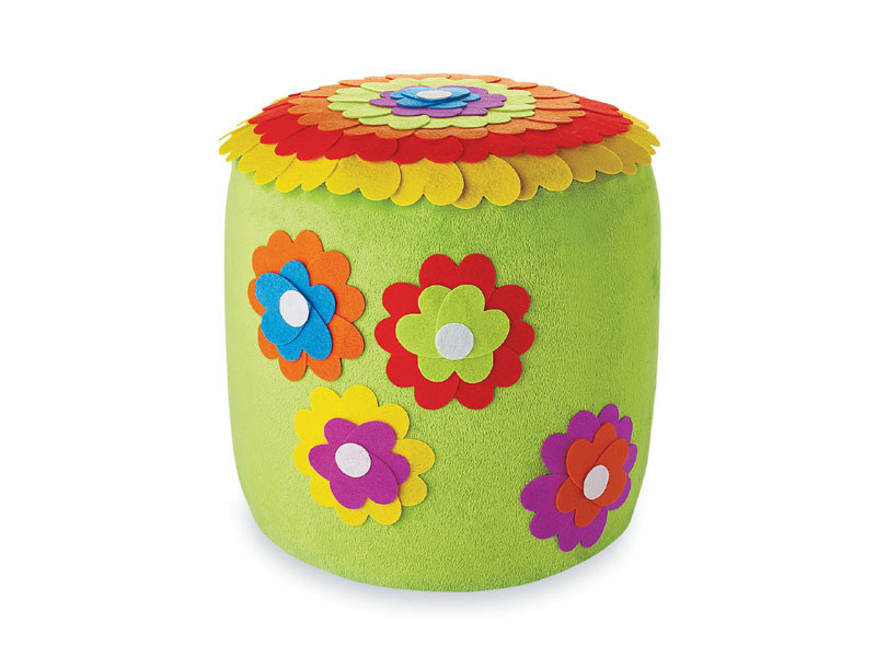 Felt Flower Pouf Kit