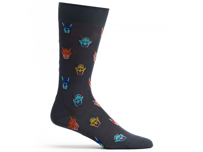 Ozone Men's Hannya Mask Sock