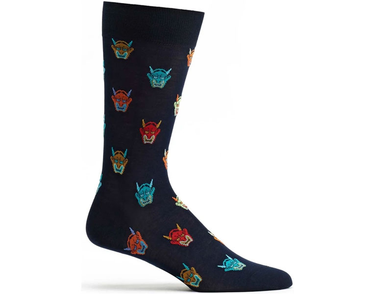 Ozone Men's Hannya Mask Sock