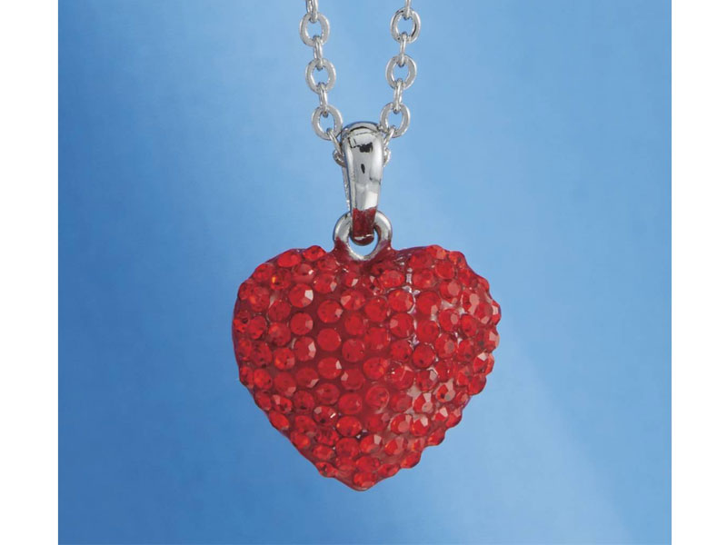 Sparkling Heart Necklace For Women
