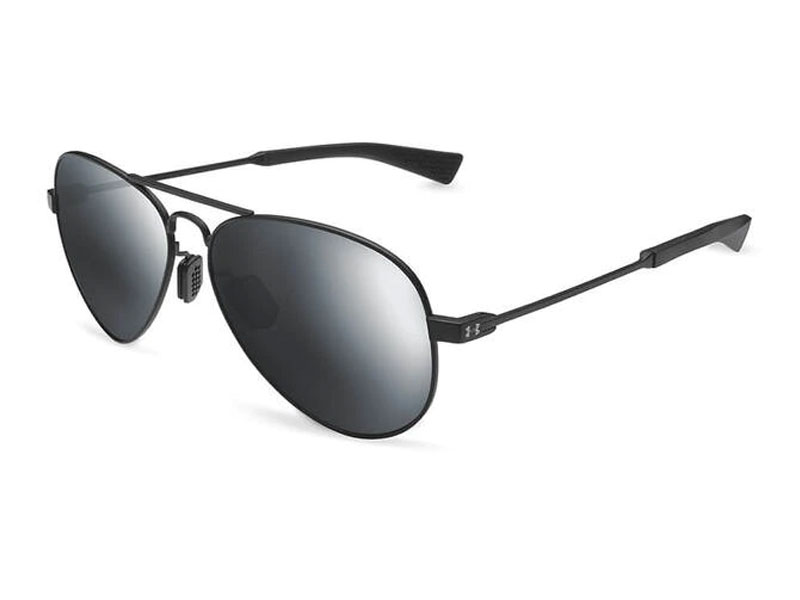 Under Armour Getaway Sunglasses with Satin Black Frame and Gray Lens