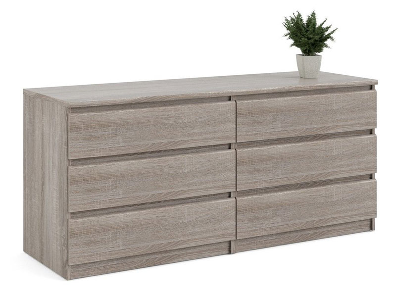 Scottsdale 6 Drawer Double Dresser in Truffle Tvilum 70296CJ