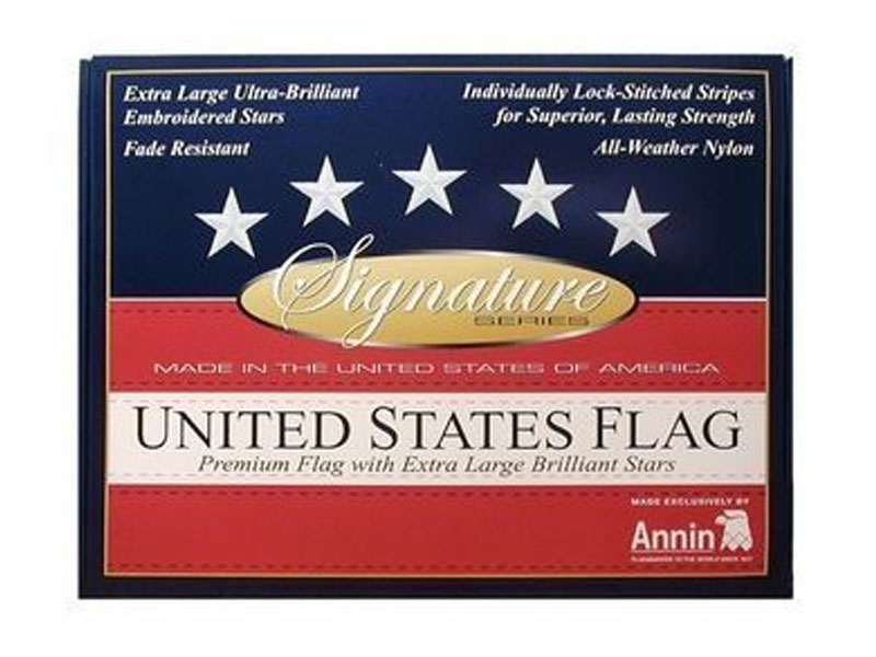 Gift Boxed Signature Series Embroidered US Flag 2 1/2 ft X 4 ft