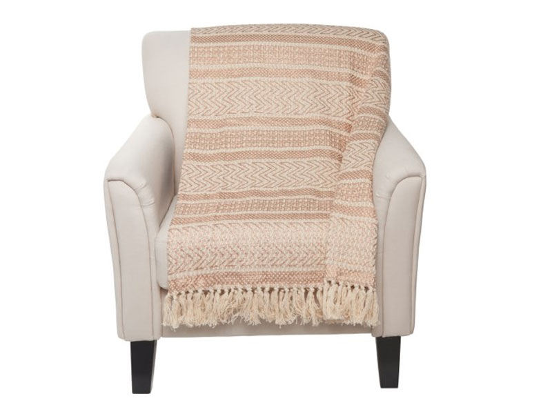 Safavieh Beck’s Fringe 100% Cotton Oversized Throw Blanket