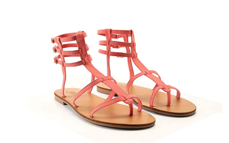 Faux Suede Gladiator Sandals