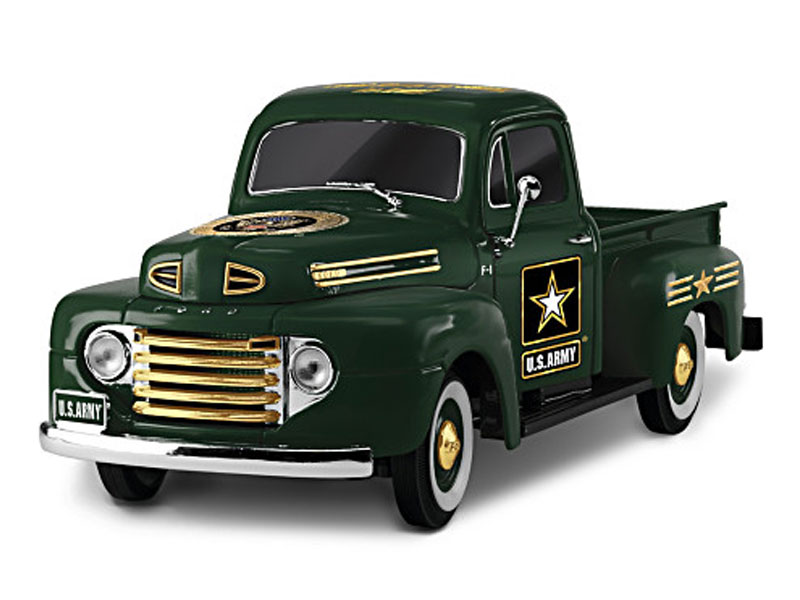 1:36-Scale Class A Cruiser Army Ford Truck Sculpture