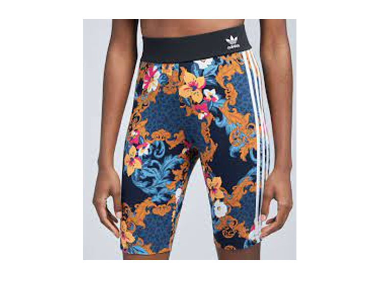 Adidas Women's Her Studio Black Floral Short Tights