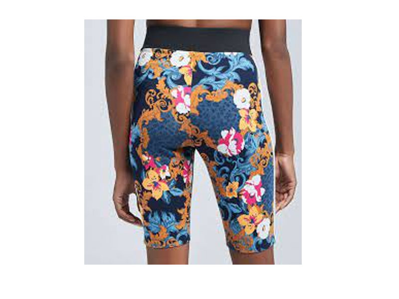 Adidas Women's Her Studio Black Floral Short Tights