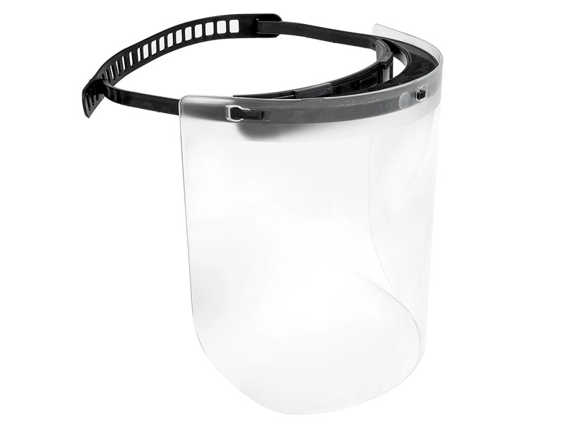 Heavy Duty Face Shield w/ Adjustable Headband Plastic