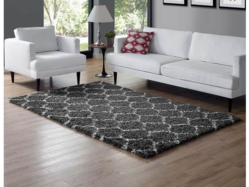 Solvea Moroccan Trellis Shag Area Rug