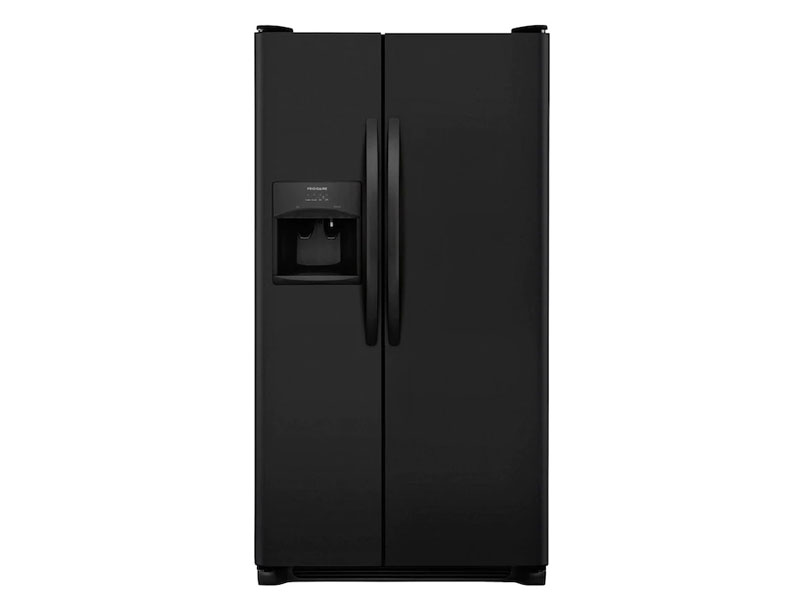 Frigidaire 25.5-cu ft Side-by-Side Refrigerator with Ice Maker Black