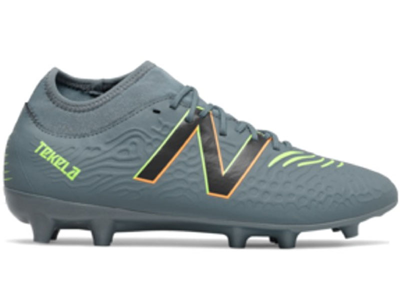 New Balance Tekela V3 Magique FG Thunder Lime WIDE Soccer Cleats Sneakers