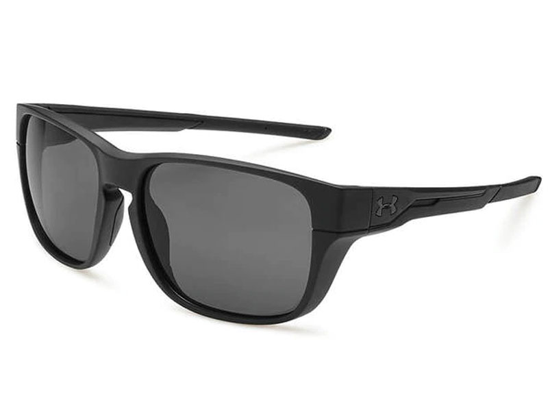 Under Armour Pulse Sunglasses with Matte Black Frame And Gray Lens