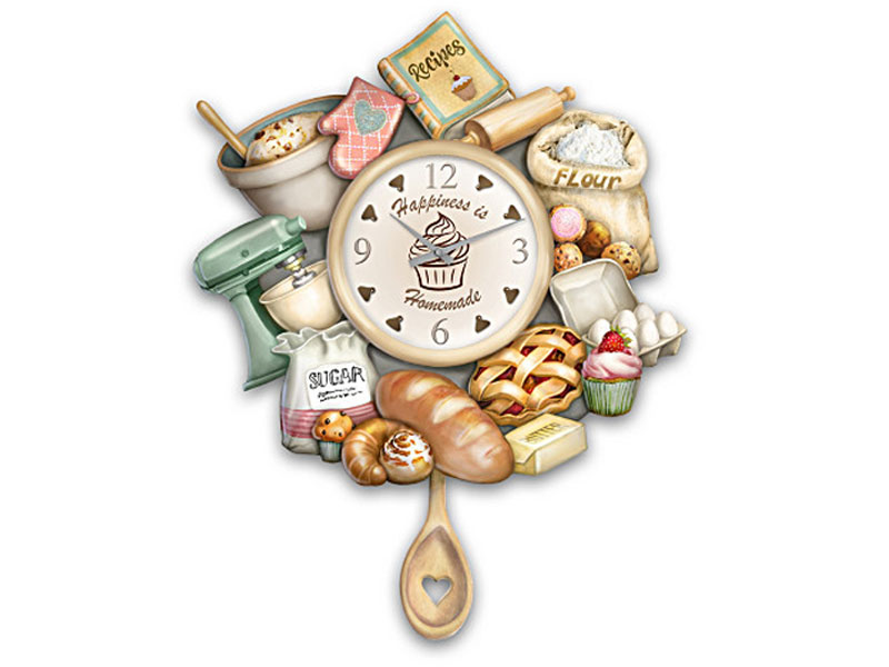 Homemade Happiness Wall Clock Celebrates The Joy Of Baking