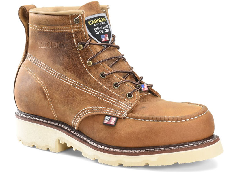 Carolina Men’s 6” Domestic Steel Toe Moc Toe Work Boot