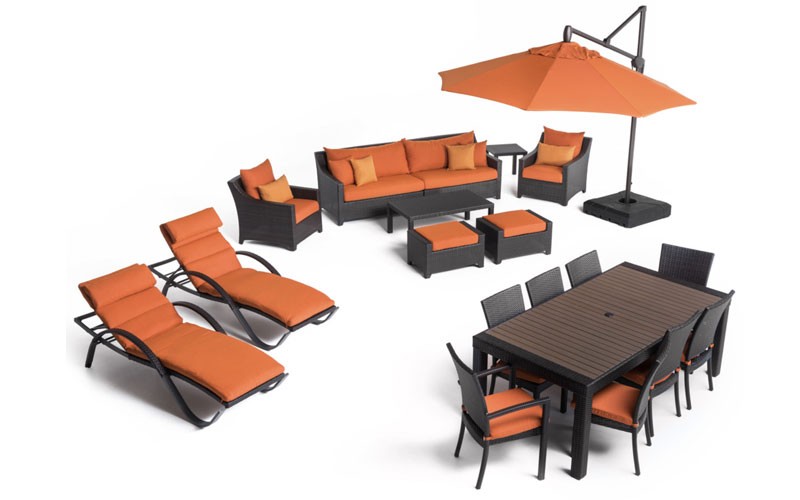 Deco™ 20pc Outdoor Estate Set Tikka Orange