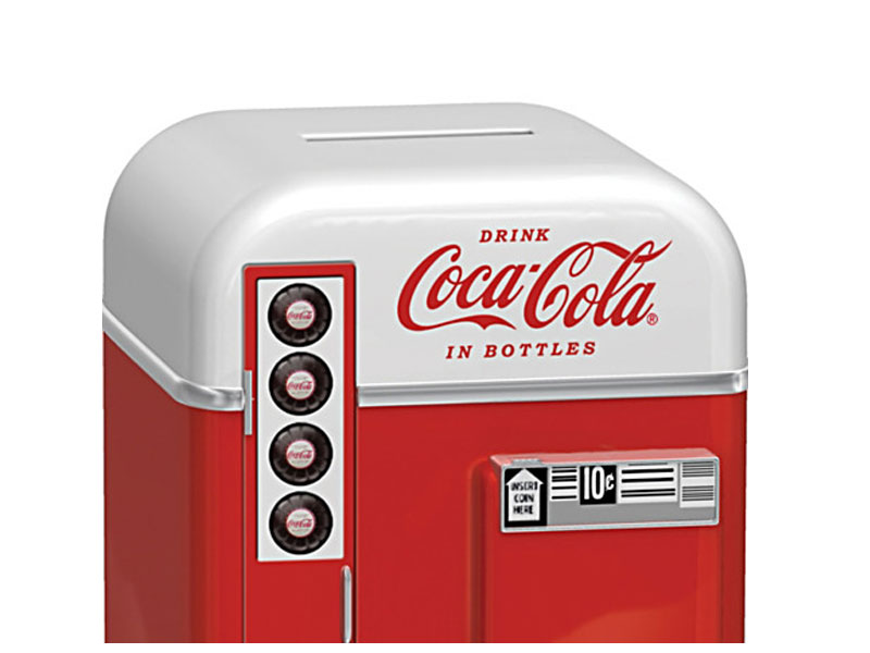 Coca-Cola 1950s-Style Vending Machine Coin Bank