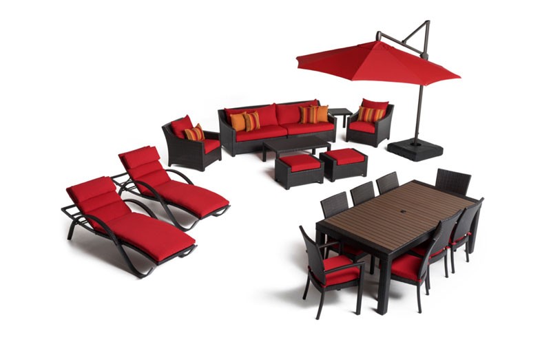 Deco™ 20pc Outdoor Estate Set Sunset Red